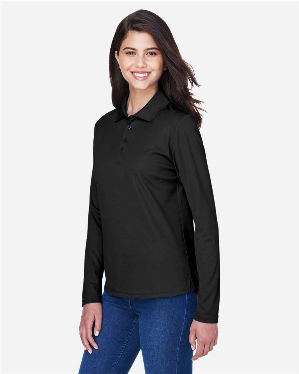 CORE365-78192-Women's Pinnacle Performance Long Sleeve Piqué Polo - Image 4