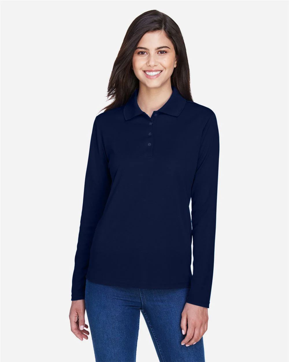 CORE365-78192-Women's Pinnacle Performance Long Sleeve Piqué Polo - Image 6
