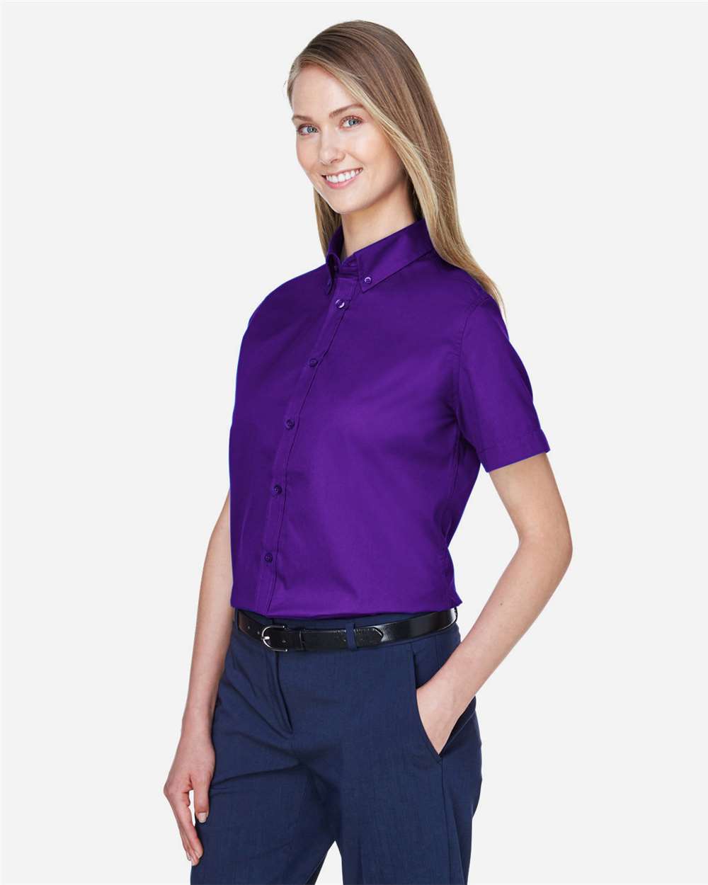 CORE365-78194-Women's Optimum Short Sleeve Twill Shirt - Image 8