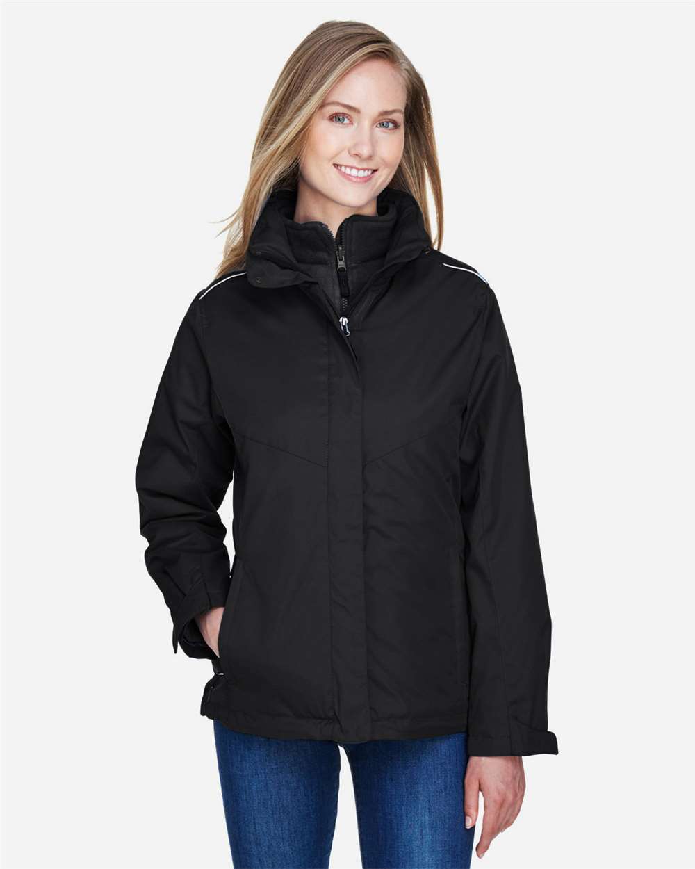CORE365-78205-Women's 3-in-1 Jacket with Fleece Liner - Image 3