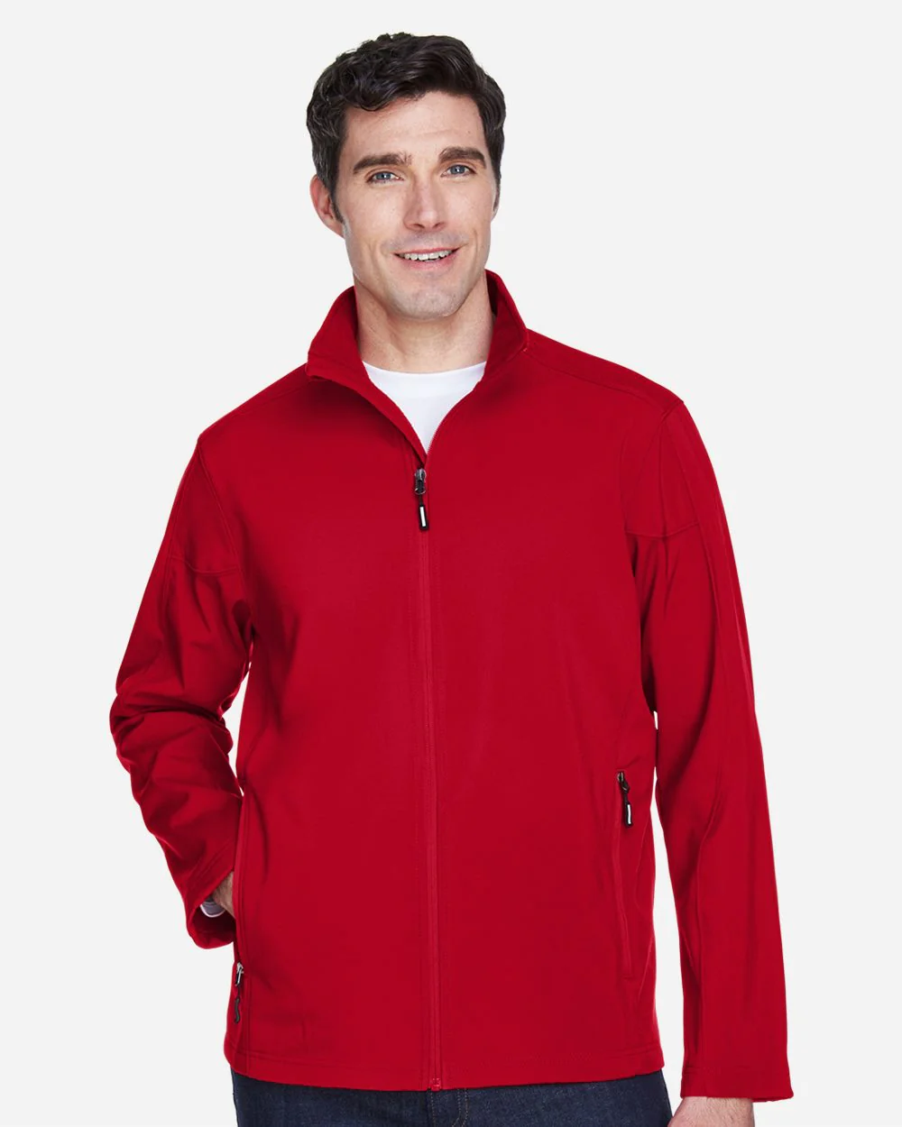 CORE365-88184-Men's Cruise Two-Layer Fleece Bonded Soft Shell Jacket - Image 6