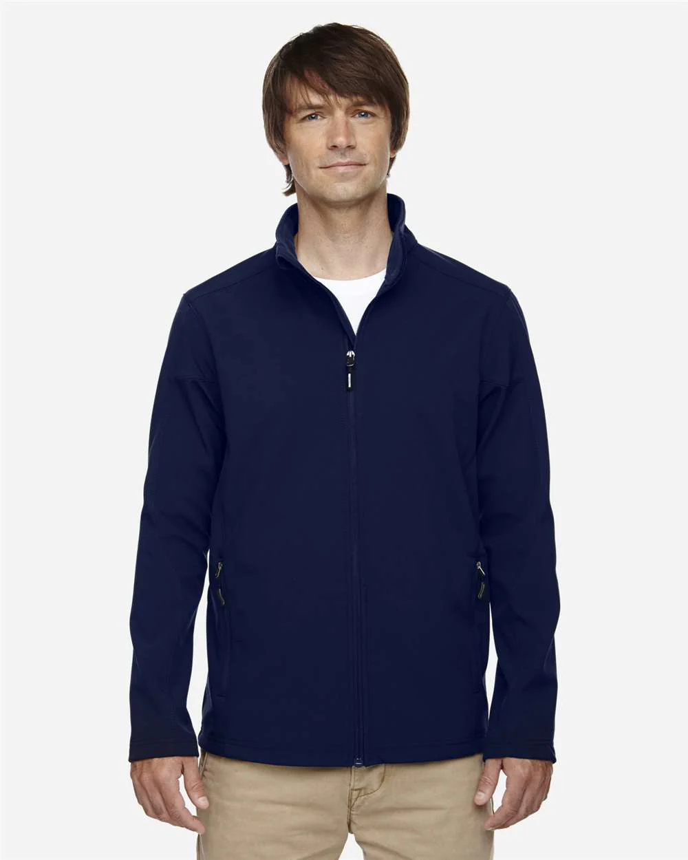 CORE365-88184T-Men's Tall Cruise Two-Layer Fleece Bonded Soft Shell Jacket - Image 8