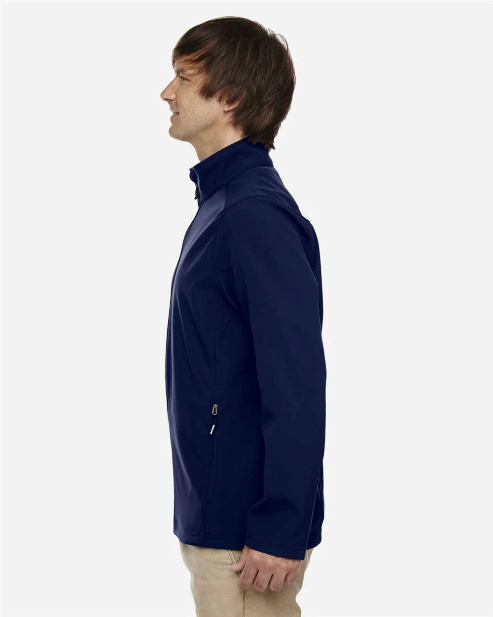 CORE365-88184T-Men's Tall Cruise Two-Layer Fleece Bonded Soft Shell Jacket - Image 9