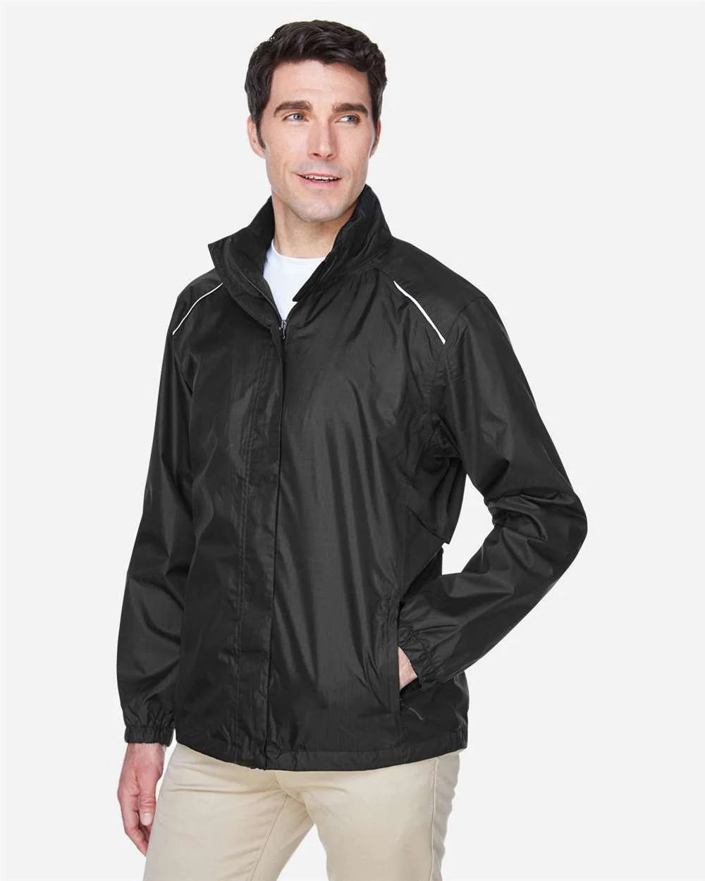 CORE365-88185-Men's Climate Seam Sealed Lightweight Variegated Ripstop Jacket - Image 4