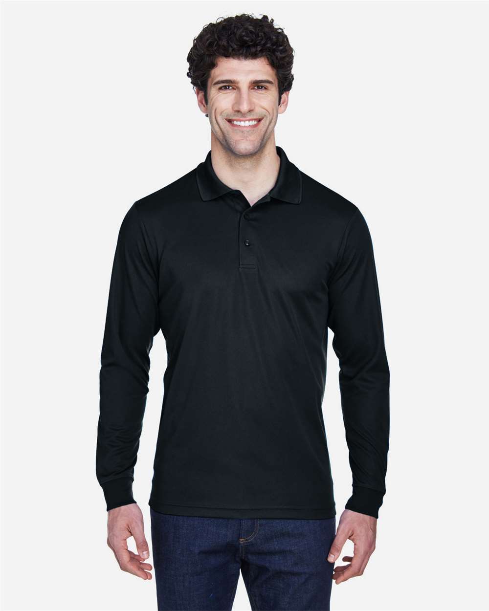 CORE365-88192-Men's Pinnacle Performance Long Sleeve Piqué Polo - Image 2