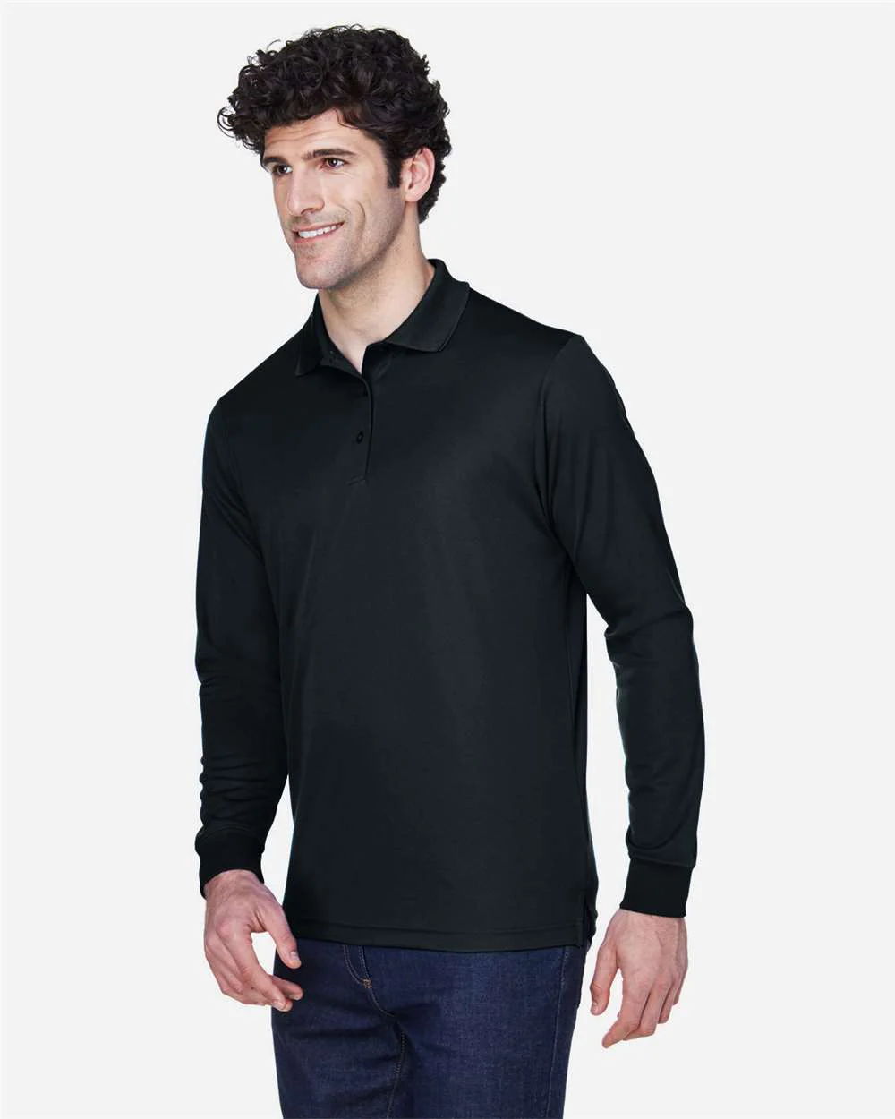 CORE365-88192-Men's Pinnacle Performance Long Sleeve Piqué Polo - Image 3