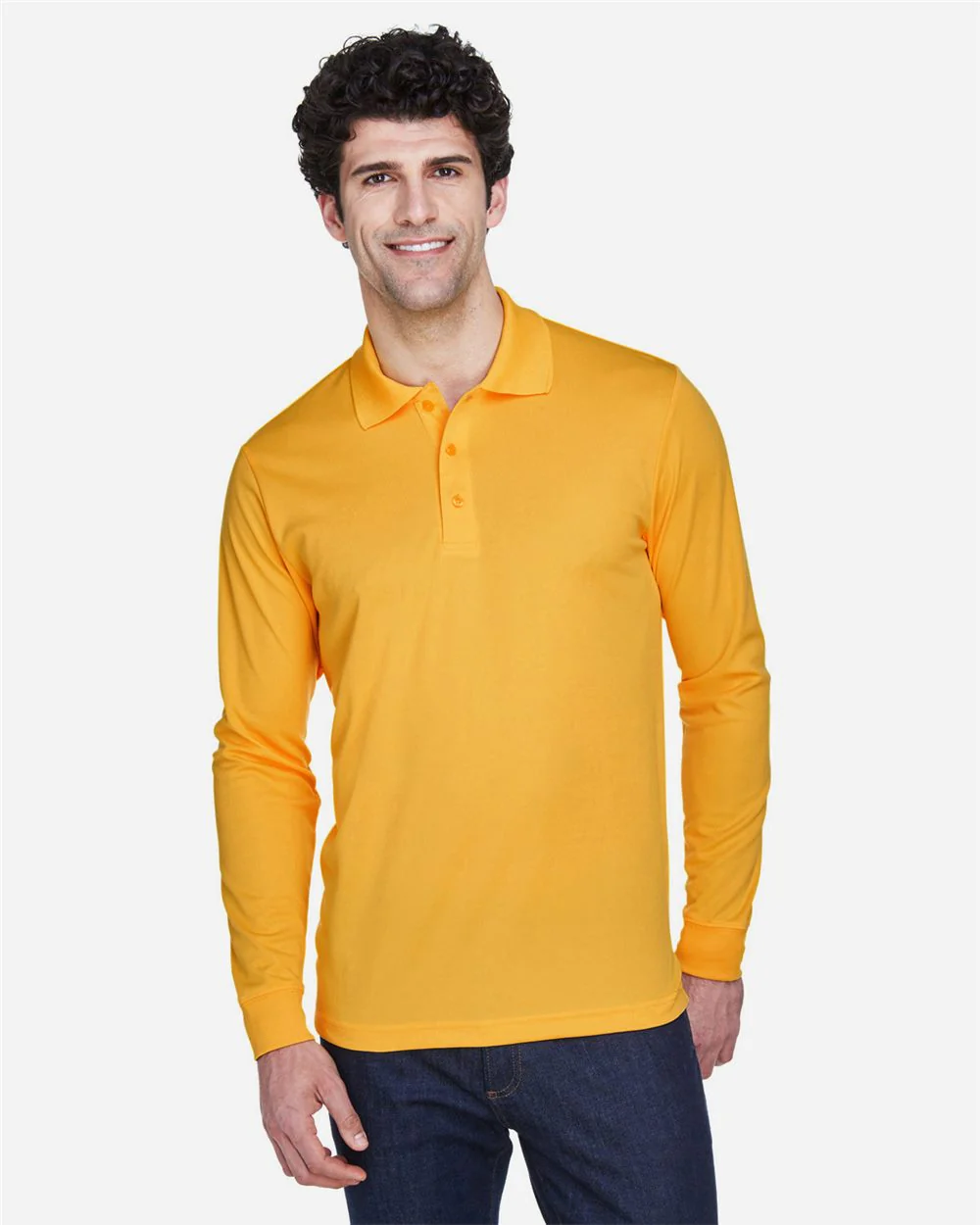CORE365-88192-Men's Pinnacle Performance Long Sleeve Piqué Polo - Image 5