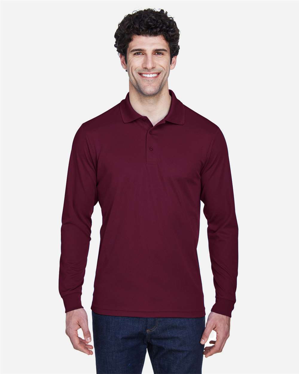 CORE365-88192-Men's Pinnacle Performance Long Sleeve Piqué Polo - Image 8