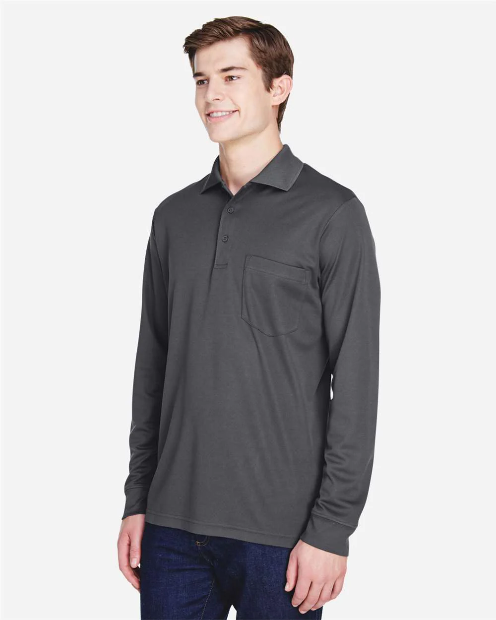 CORE365-88192P-Men's Pinnacle Performance Long Sleeve Piqué Polo with Pocket - Image 10