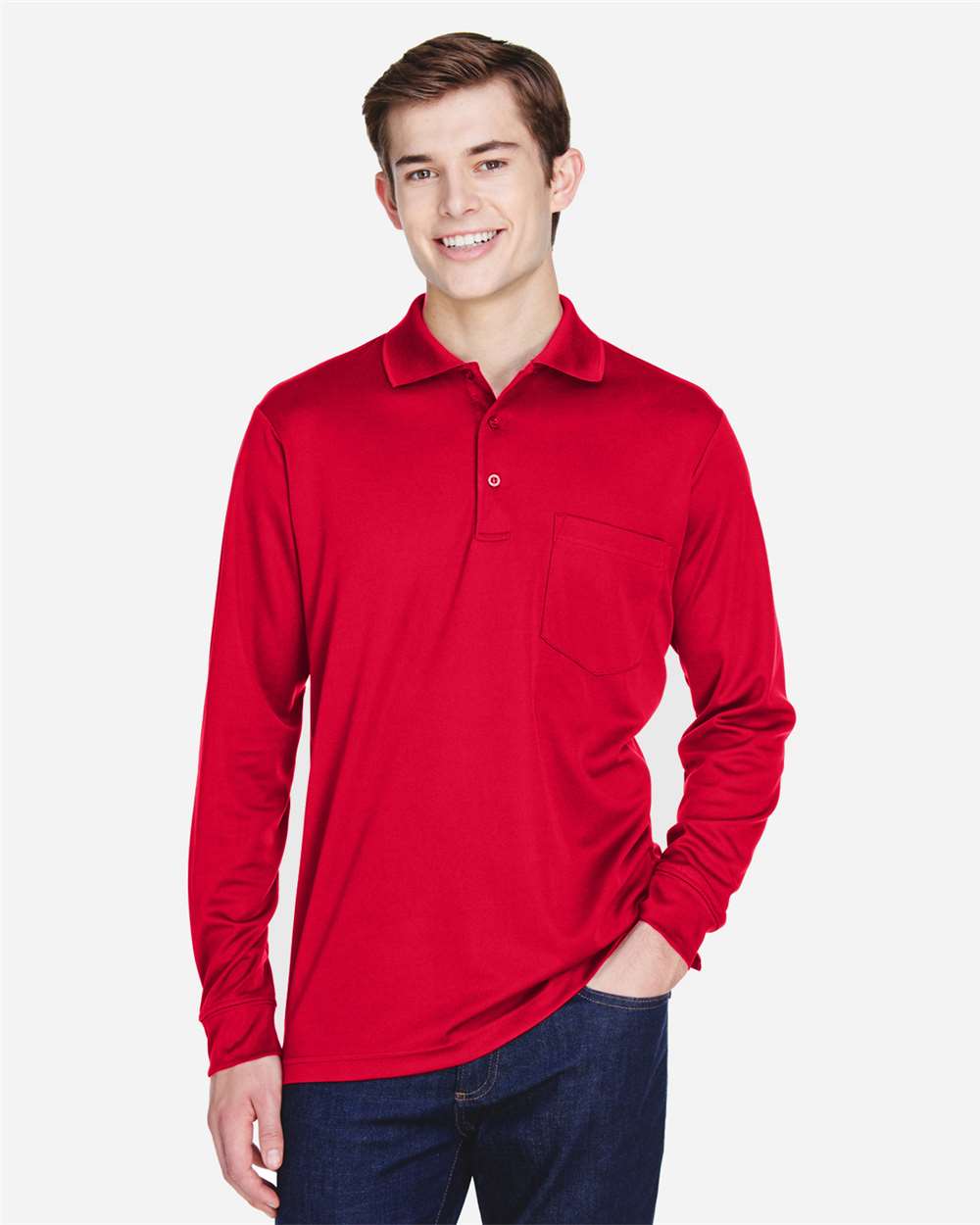 CORE365-88192P-Men's Pinnacle Performance Long Sleeve Piqué Polo with Pocket - Image 19