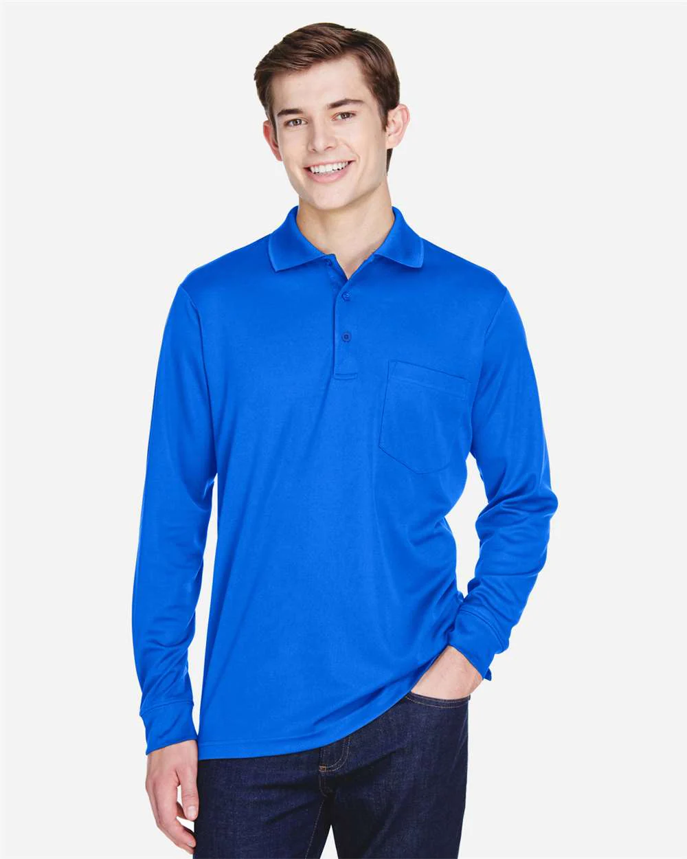 CORE365-88192P-Men's Pinnacle Performance Long Sleeve Piqué Polo with Pocket - Image 24