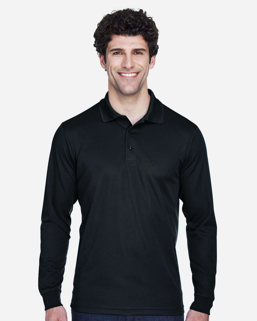 CORE365-88192T-Men's Tall Pinnacle Performance Long Sleeve Piqué Polo - Image 3