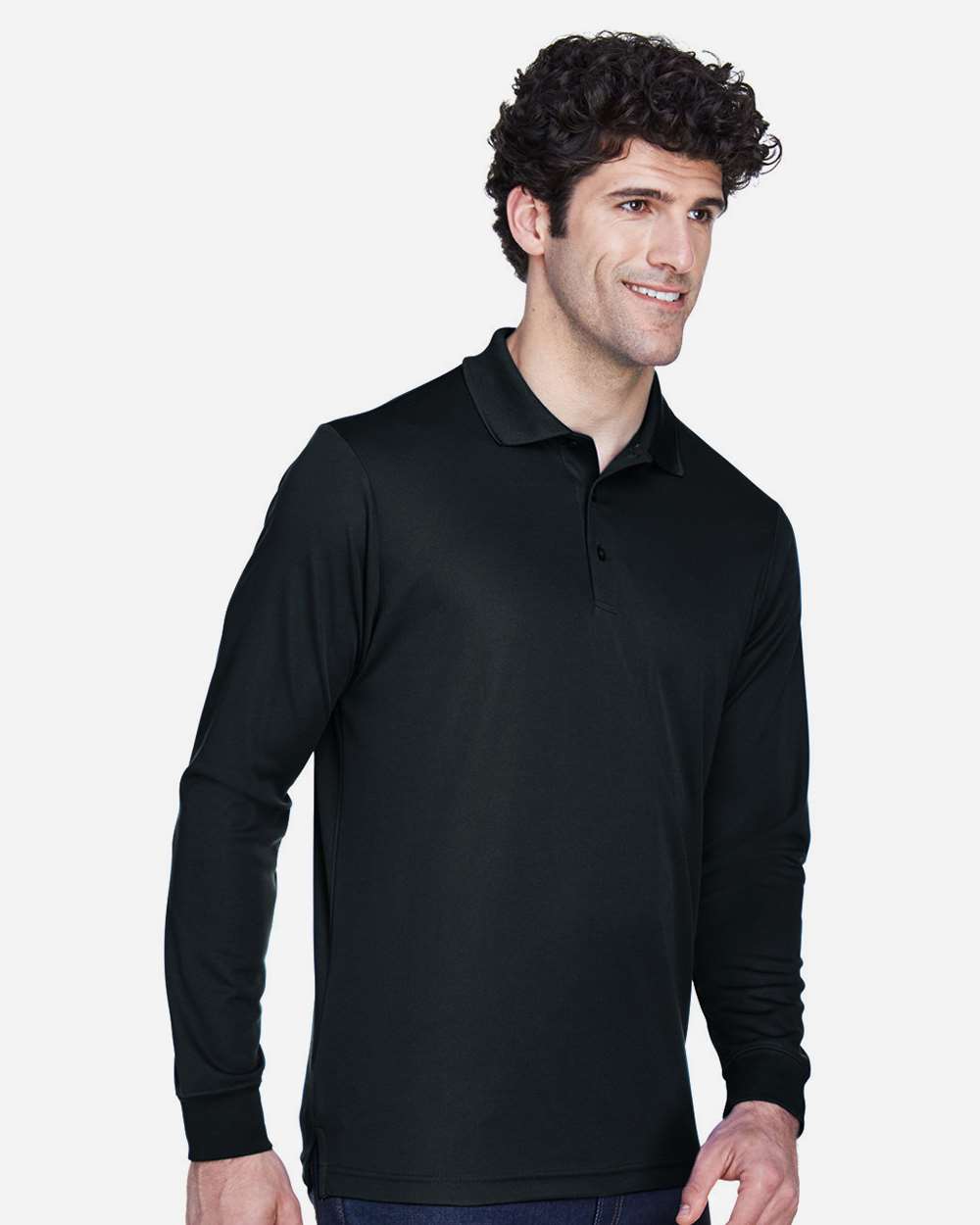 CORE365-88192T-Men's Tall Pinnacle Performance Long Sleeve Piqué Polo - Image 4