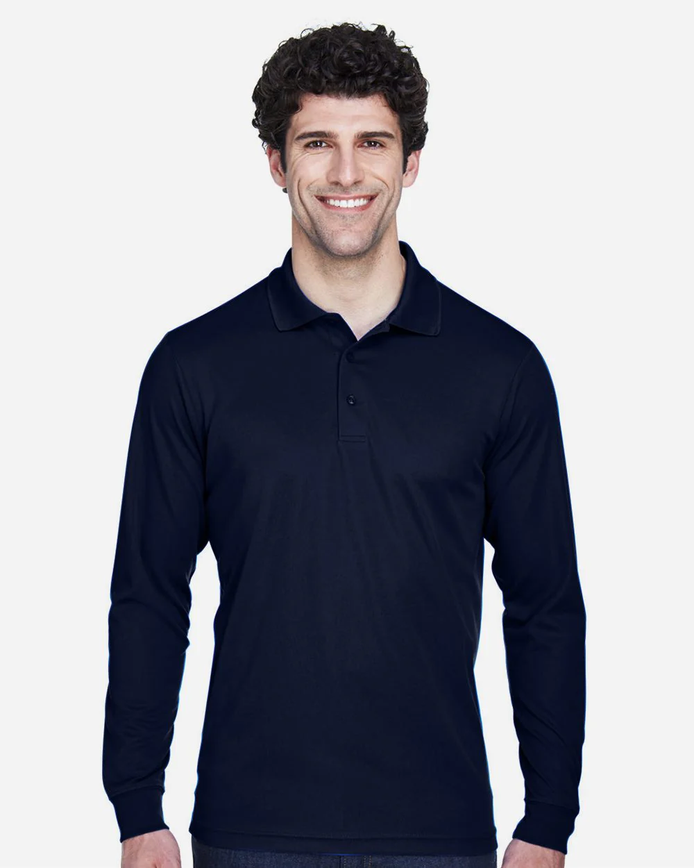 CORE365-88192T-Men's Tall Pinnacle Performance Long Sleeve Piqué Polo - Image 6