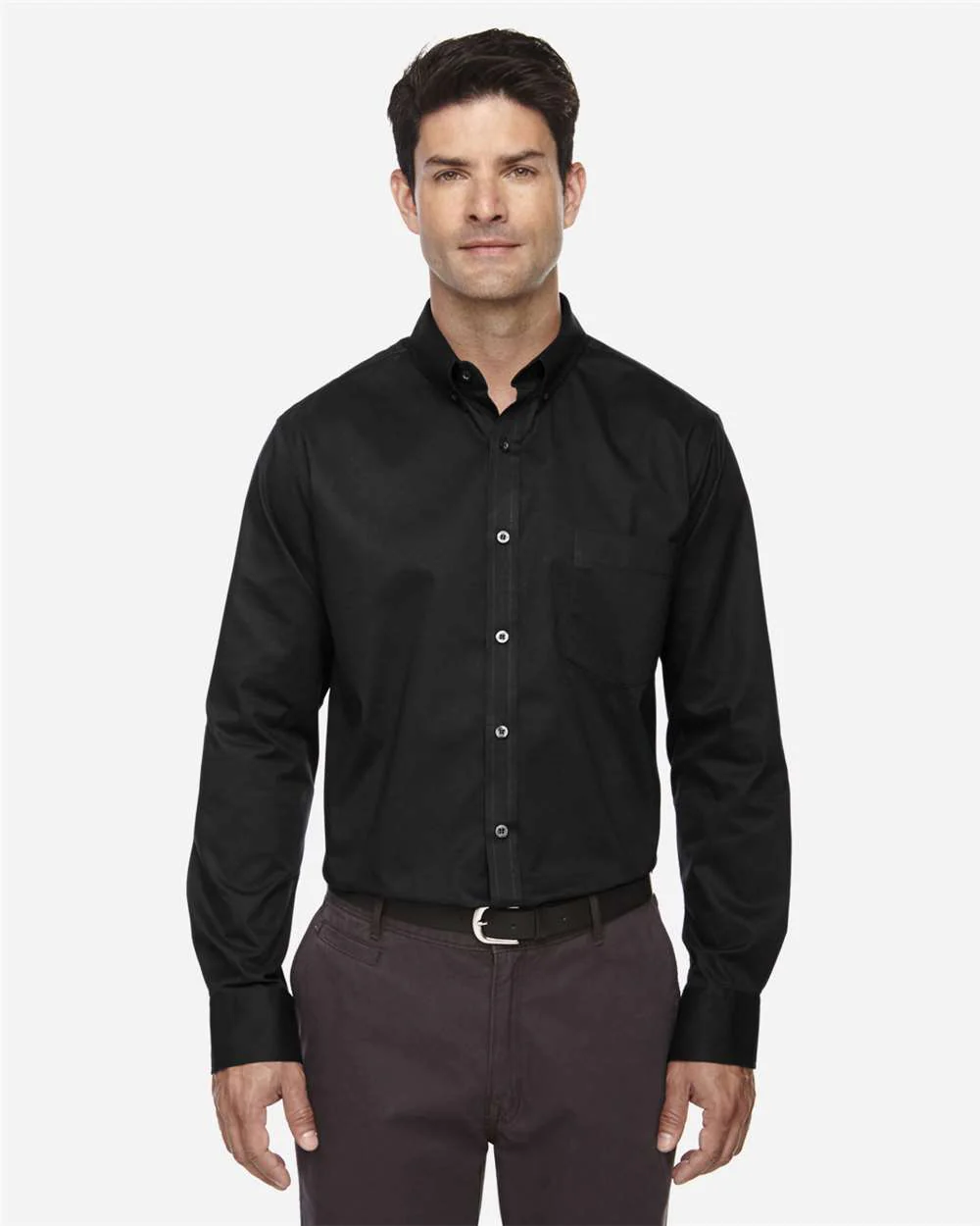 CORE365-88193T-Men's Tall Operate Long Sleeve Twill Dress Shirt - Image 3