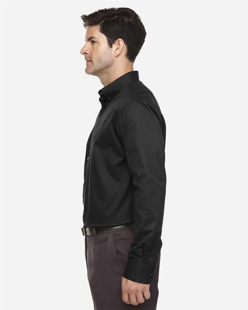CORE365-88193T-Men's Tall Operate Long Sleeve Twill Dress Shirt - Image 4