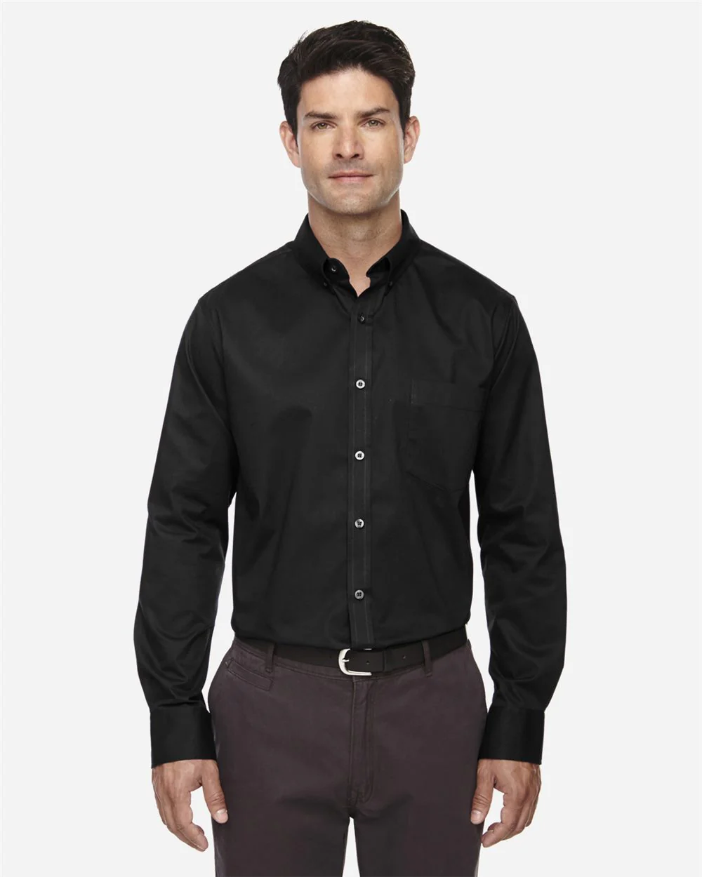 CORE365-88193T-Men's Tall Operate Long Sleeve Twill Dress Shirt - Image 6