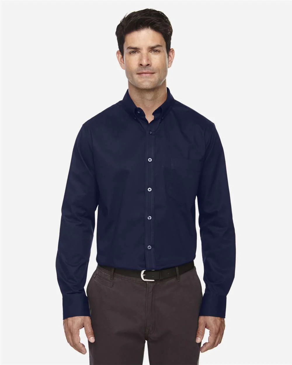 CORE365-88193T-Men's Tall Operate Long Sleeve Twill Dress Shirt - Image 9