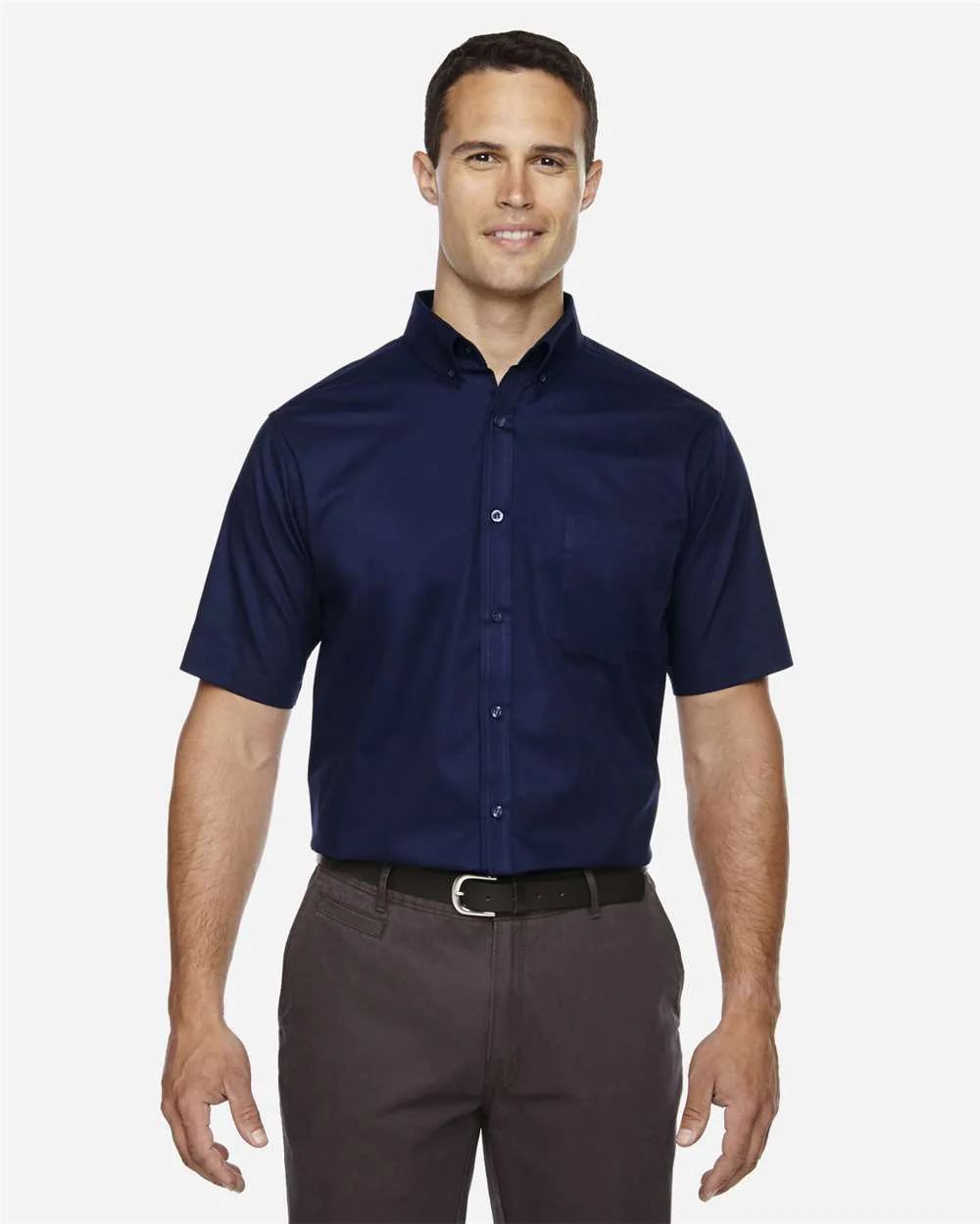 CORE365-88194T-Men's Tall Optimum Short Sleeve Twill Dress Shirt - Image 9