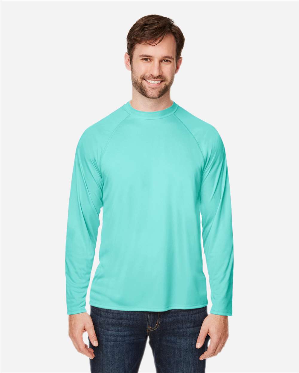 CORE365-CE110-Unisex Ultra UVP™ Marina Raglan Long Sleeve T-Shirt - Image 41