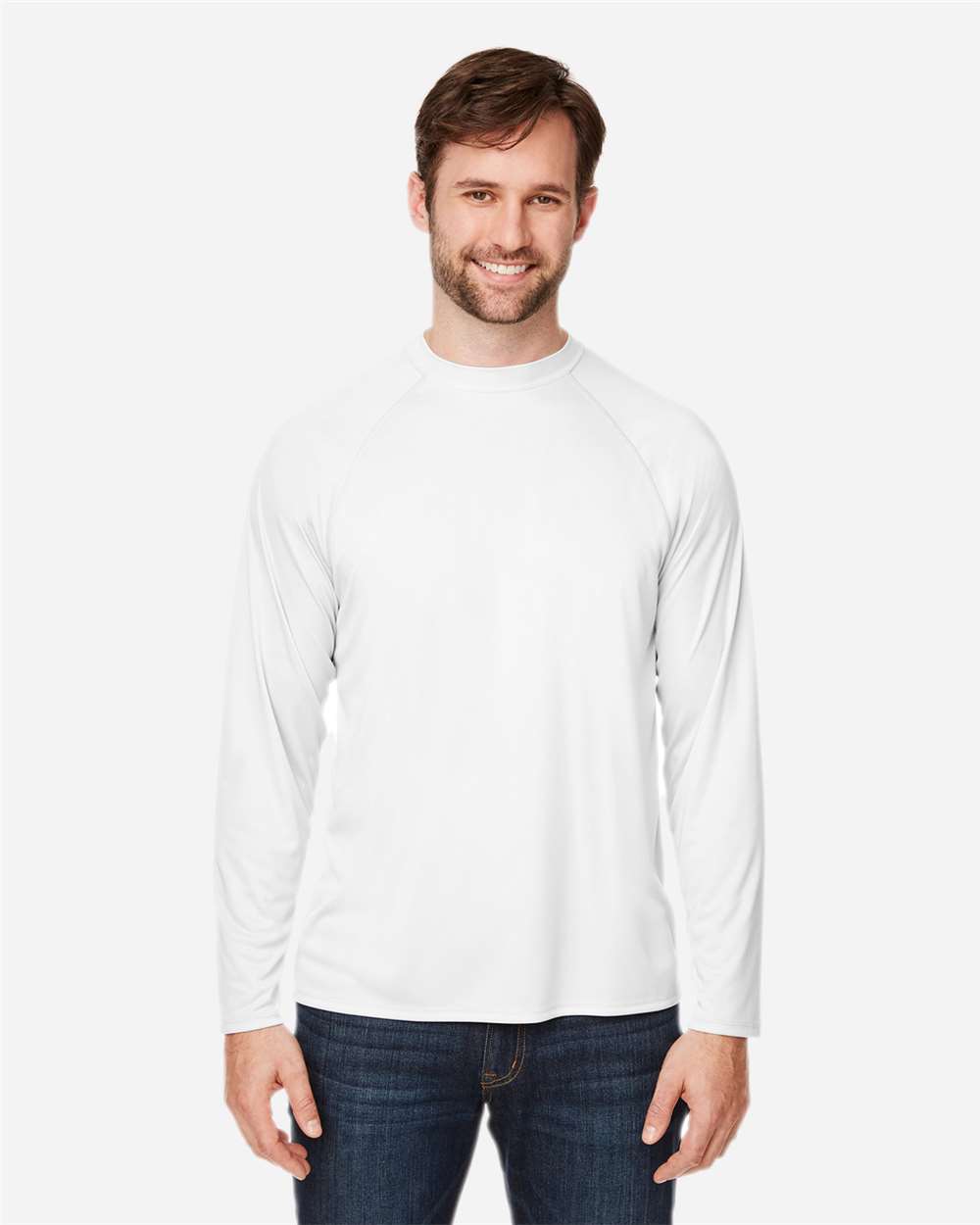 CORE365-CE110-Unisex Ultra UVP™ Marina Raglan Long Sleeve T-Shirt - Image 53