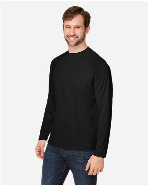 CORE365-CE110-Unisex Ultra UVP™ Marina Raglan Long Sleeve T-Shirt - Image 59