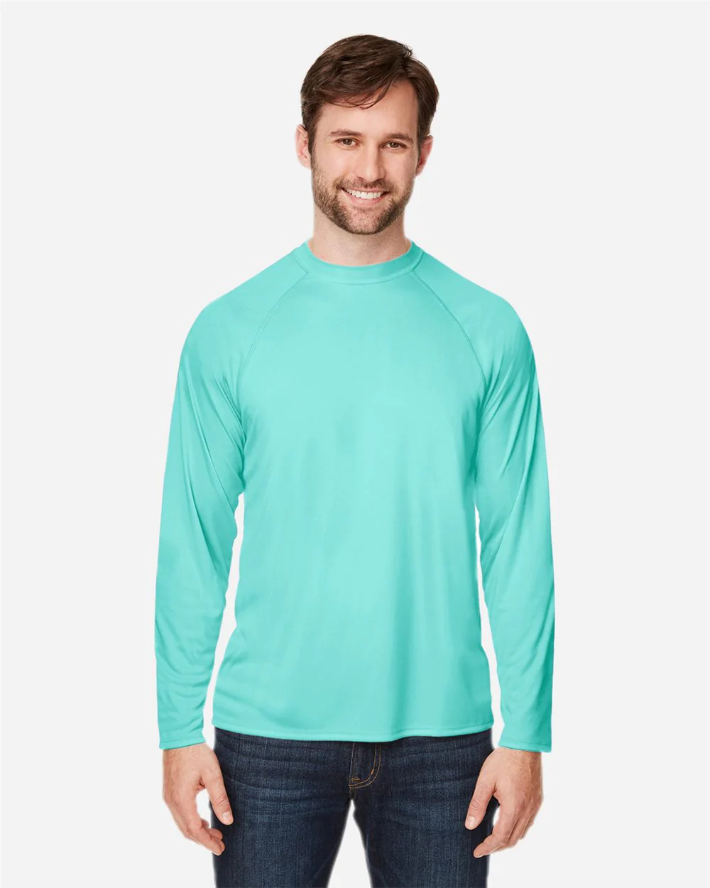 CORE365-CE110-Unisex Ultra UVP™ Marina Raglan Long Sleeve T-Shirt - Image 7
