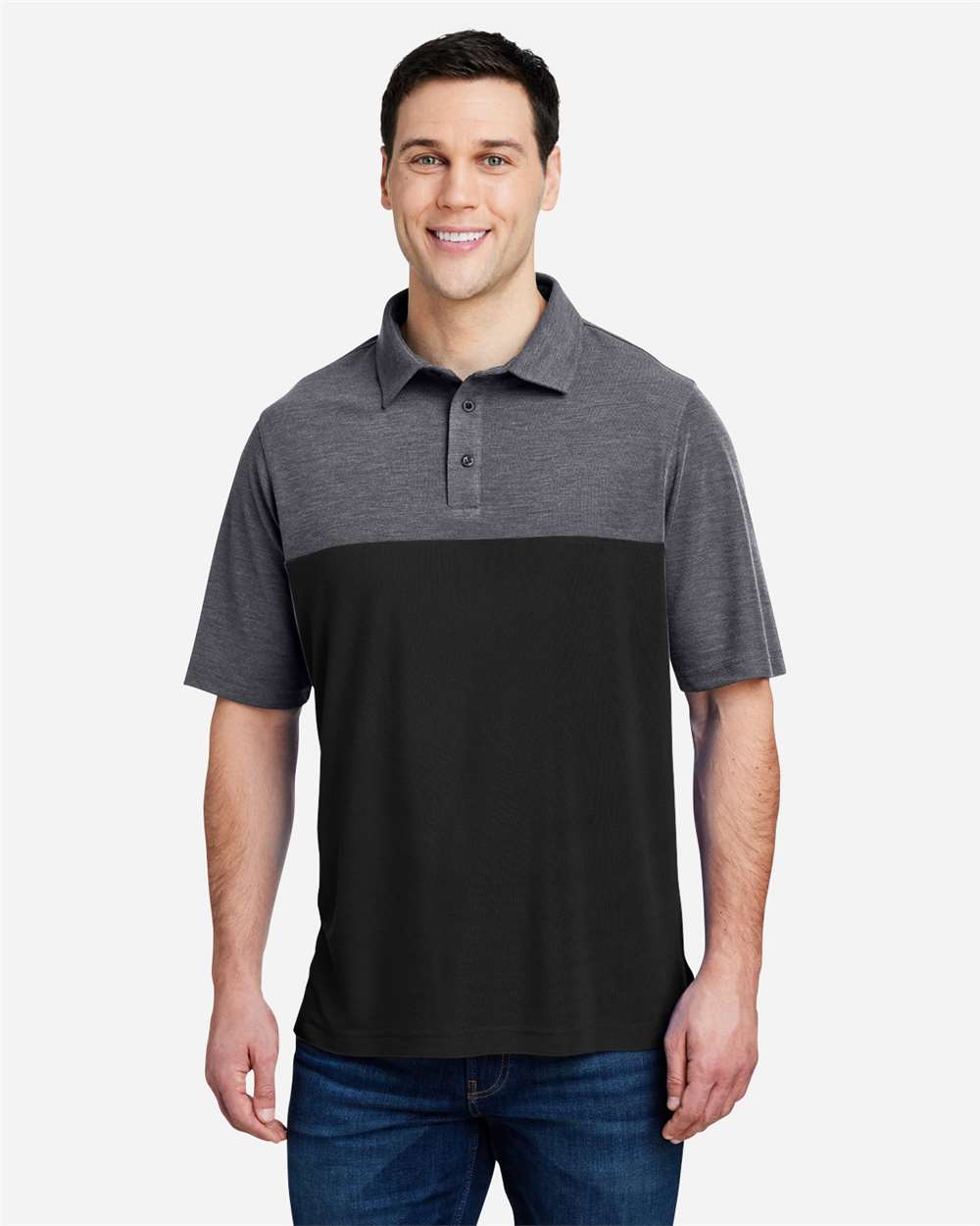 CORE365-CE112C-Men's Fusion ChromaSoft™ Colorblock Polo - Image 3