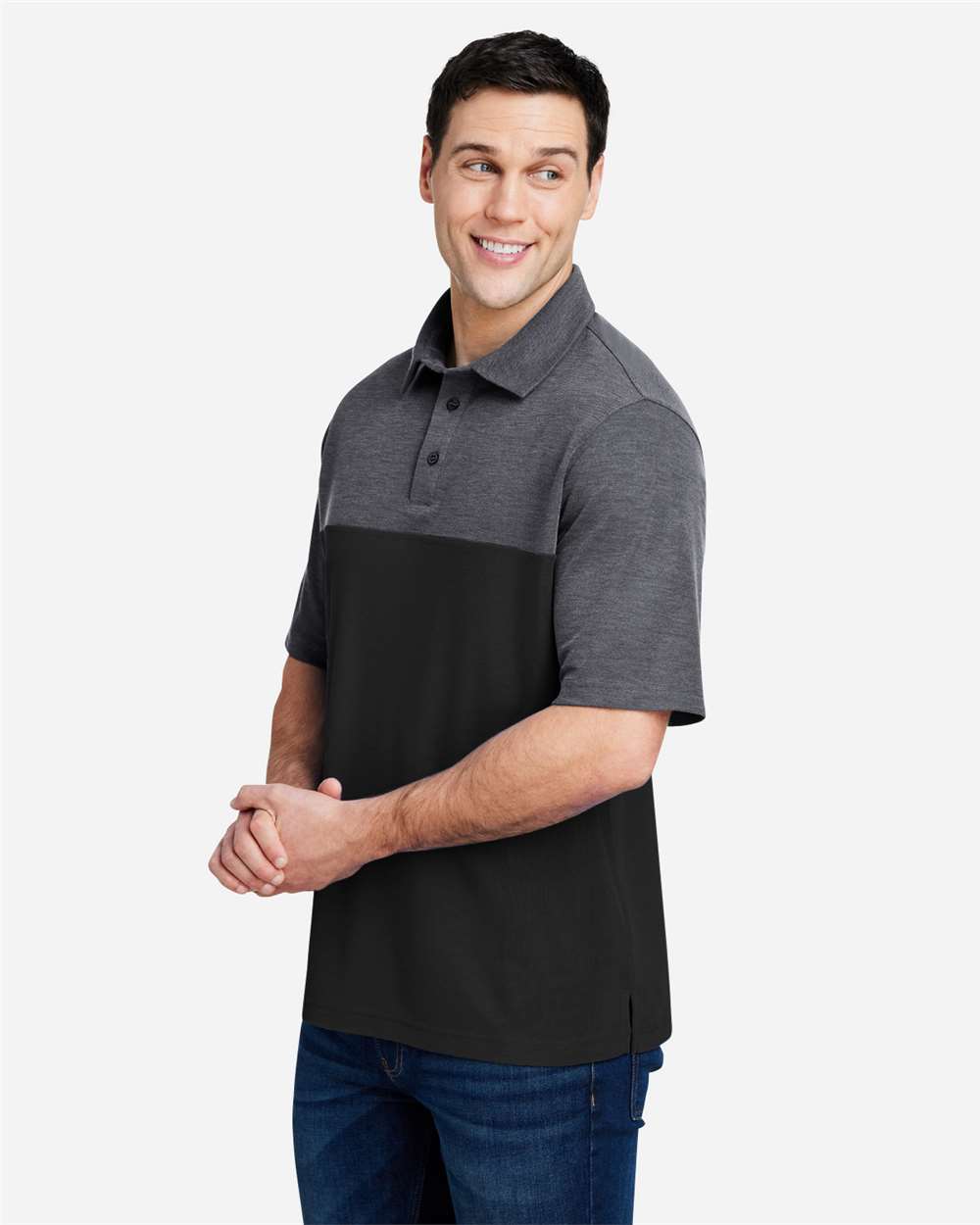 CORE365-CE112C-Men's Fusion ChromaSoft™ Colorblock Polo - Image 4