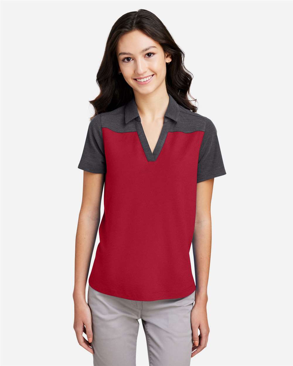 CORE365-CE112CW-Women's Fusion ChromaSoft™ Colorblock Polo - Image 29