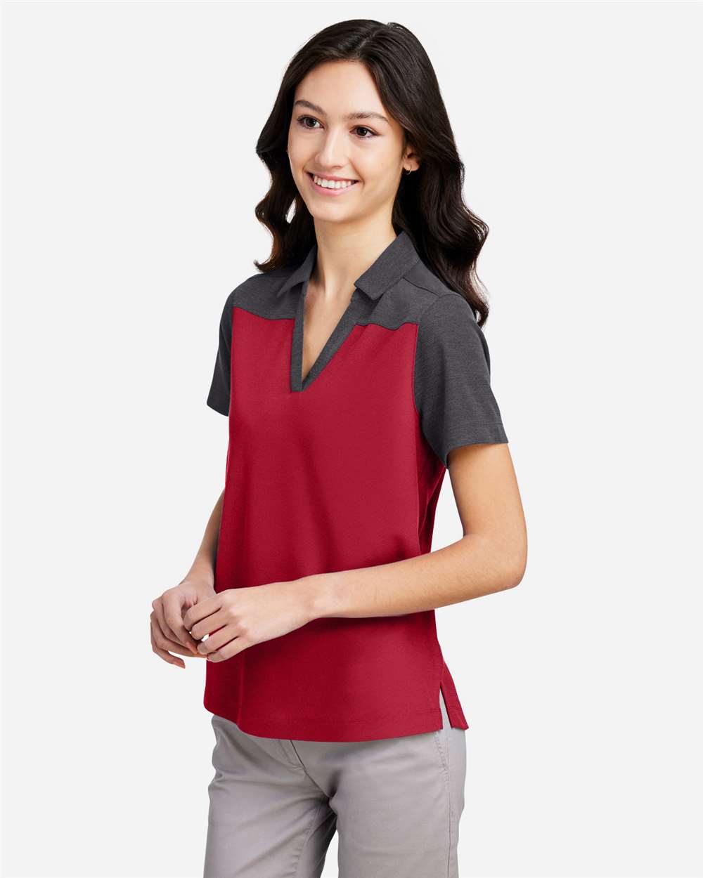CORE365-CE112CW-Women's Fusion ChromaSoft™ Colorblock Polo - Image 30