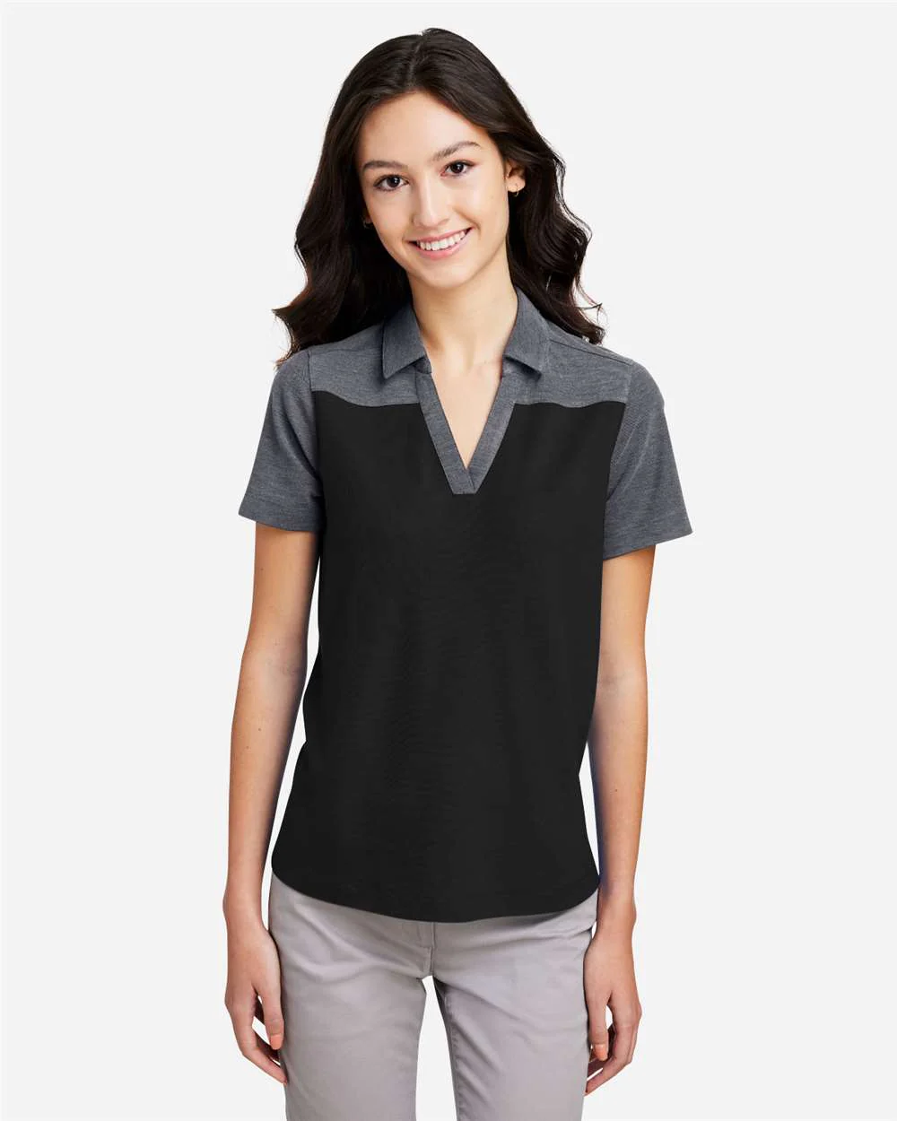 CORE365-CE112CW-Women's Fusion ChromaSoft™ Colorblock Polo - Image 4