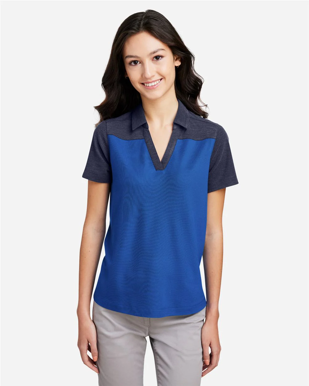 CORE365-CE112CW-Women's Fusion ChromaSoft™ Colorblock Polo - Image 7