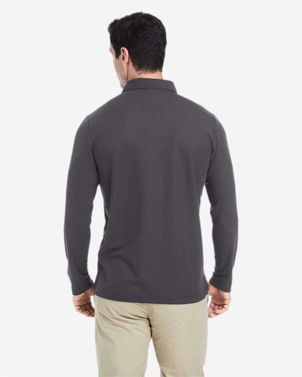 CORE365-CE112L-Men's Fusion ChromaSoft™ Long Sleeve Pique Polo - Image 9