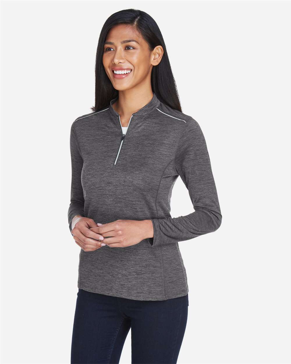 CORE365-CE401W-Women's Kinetic Performance Quarter-Zip Pullover - Image 4