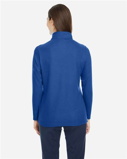 CORE365-CE405W-Women's Fusion ChromaSoft™ Pique Quarter-Zip Pullover - Image 100