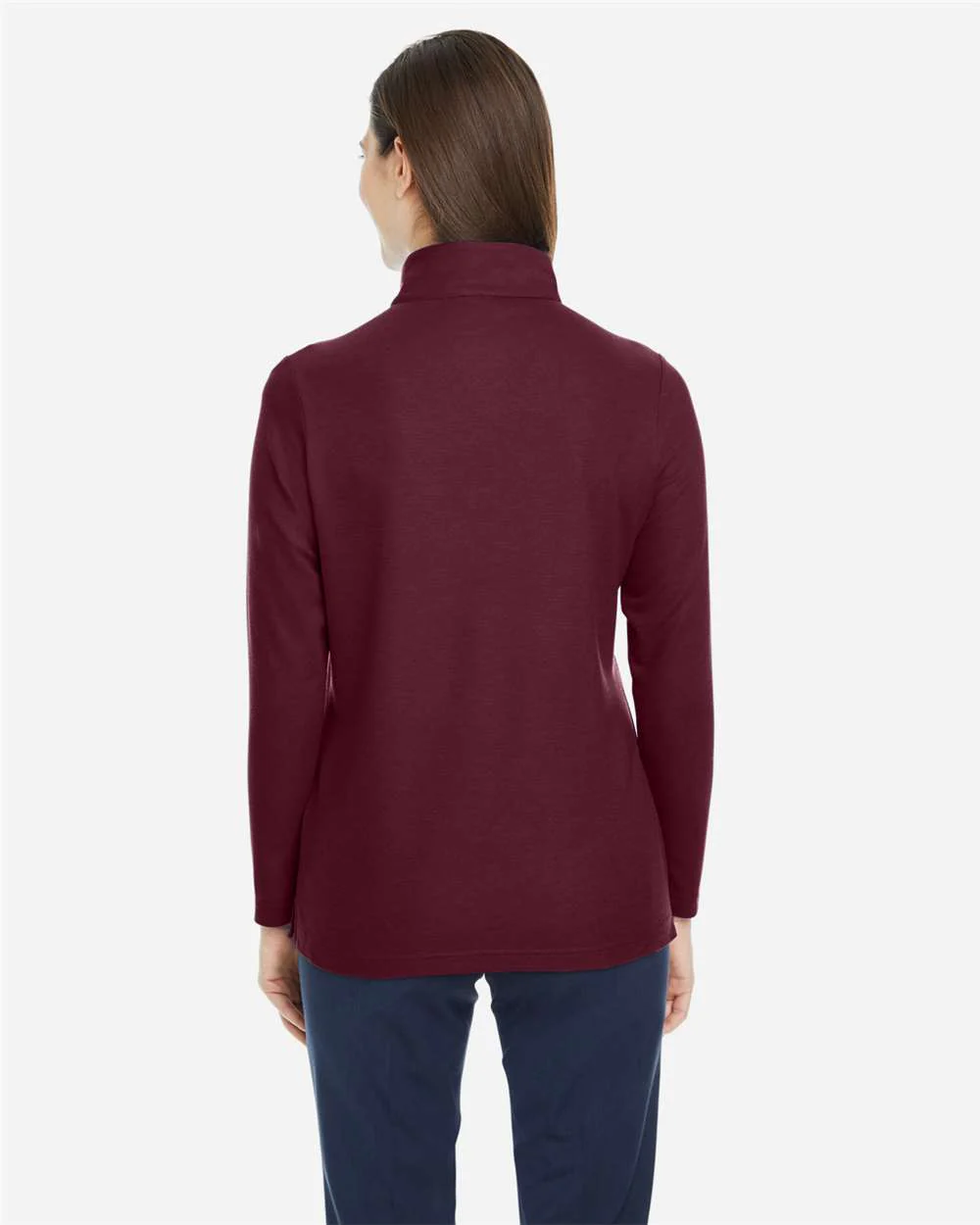 CORE365-CE405W-Women's Fusion ChromaSoft™ Pique Quarter-Zip Pullover - Image 11