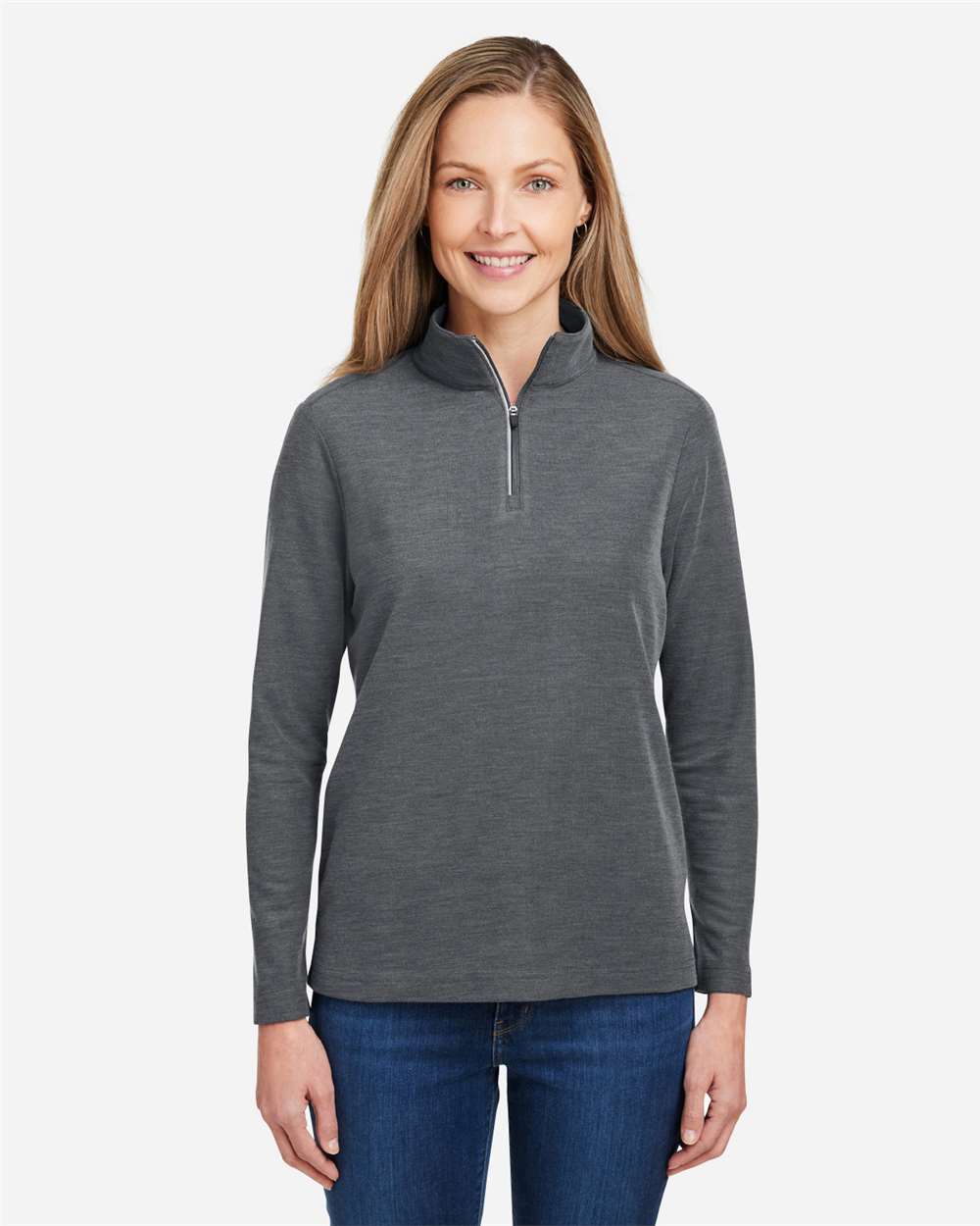 CORE365-CE405W-Women's Fusion ChromaSoft™ Pique Quarter-Zip Pullover - Image 20