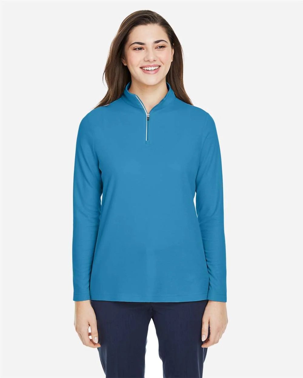 CORE365-CE405W-Women's Fusion ChromaSoft™ Pique Quarter-Zip Pullover - Image 40