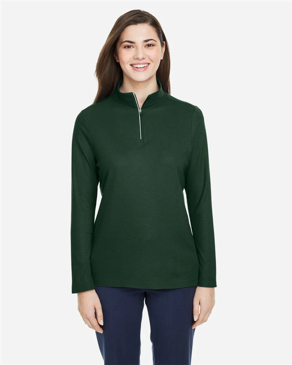 CORE365-CE405W-Women's Fusion ChromaSoft™ Pique Quarter-Zip Pullover - Image 45