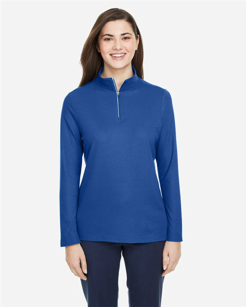 CORE365-CE405W-Women's Fusion ChromaSoft™ Pique Quarter-Zip Pullover - Image 55