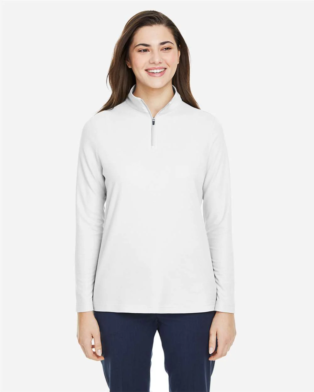 CORE365-CE405W-Women's Fusion ChromaSoft™ Pique Quarter-Zip Pullover - Image 60