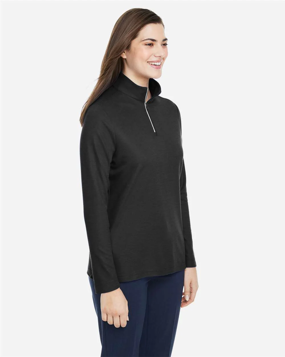 CORE365-CE405W-Women's Fusion ChromaSoft™ Pique Quarter-Zip Pullover - Image 62