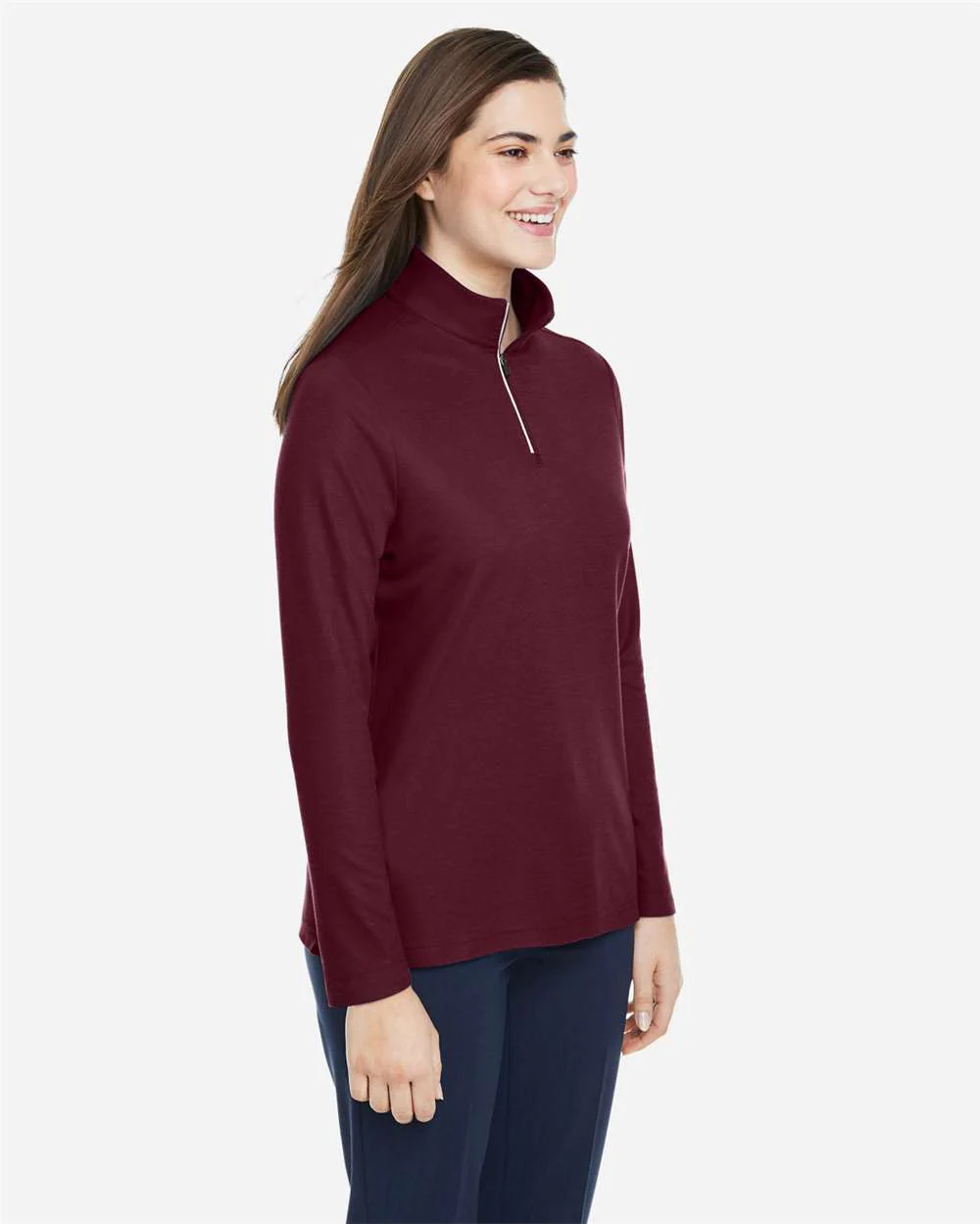 CORE365-CE405W-Women's Fusion ChromaSoft™ Pique Quarter-Zip Pullover - Image 63