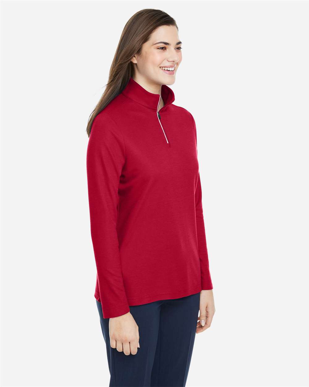 CORE365-CE405W-Women's Fusion ChromaSoft™ Pique Quarter-Zip Pullover - Image 68