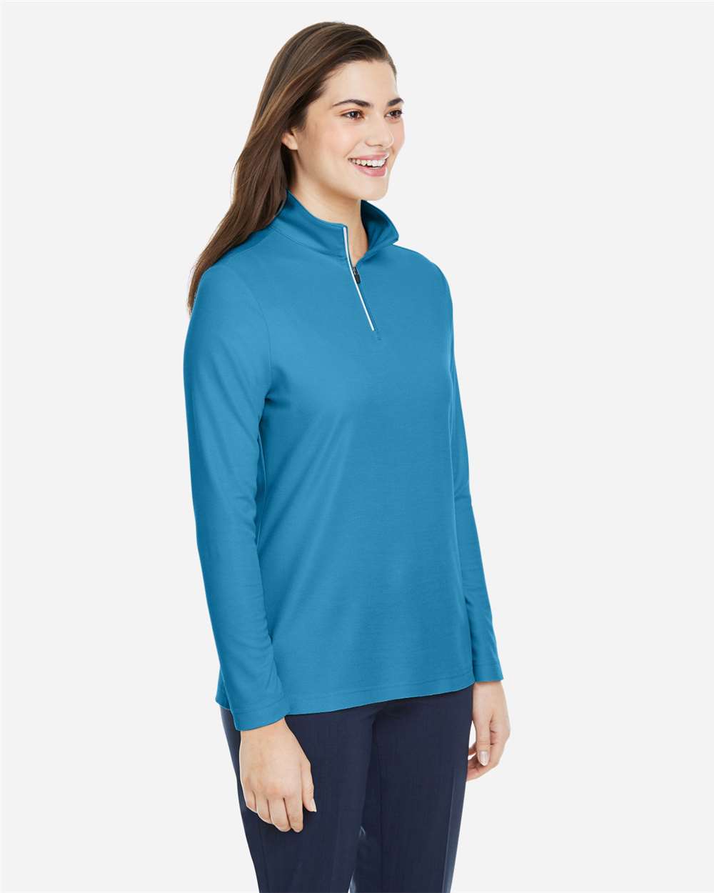 CORE365-CE405W-Women's Fusion ChromaSoft™ Pique Quarter-Zip Pullover - Image 69