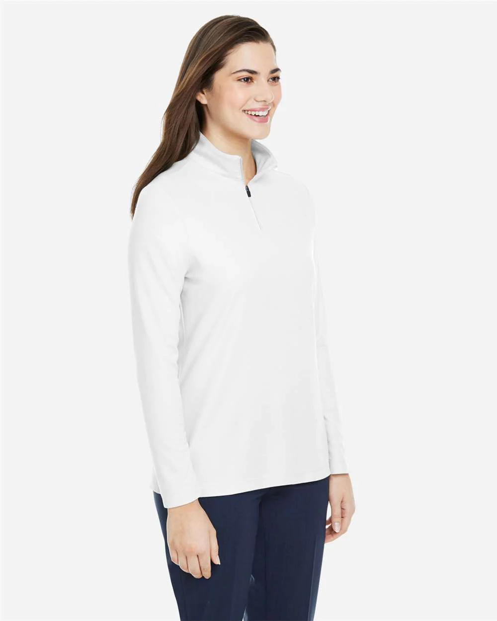 CORE365-CE405W-Women's Fusion ChromaSoft™ Pique Quarter-Zip Pullover - Image 75