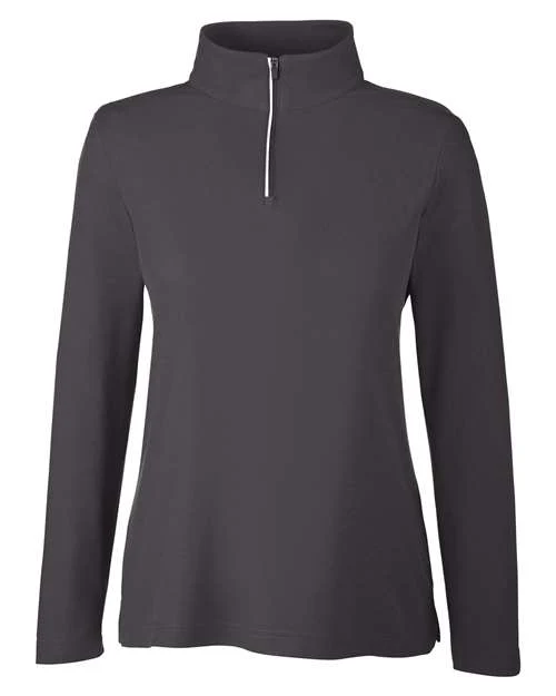 CORE365-CE405W-Women's Fusion ChromaSoft™ Pique Quarter-Zip Pullover - Image 78