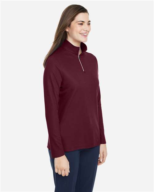 CORE365-CE405W-Women's Fusion ChromaSoft™ Pique Quarter-Zip Pullover - Image 84