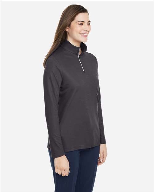 CORE365-CE405W-Women's Fusion ChromaSoft™ Pique Quarter-Zip Pullover - Image 87